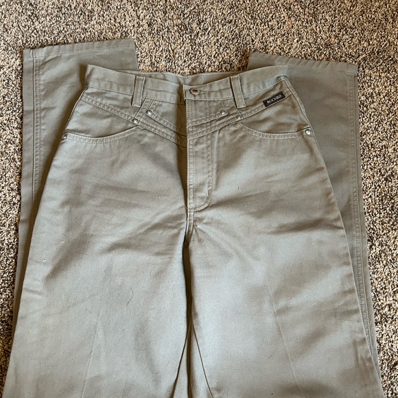 Vintage Rockies Women's Straight Leg Jeans - Olive - Picture 1 of 4